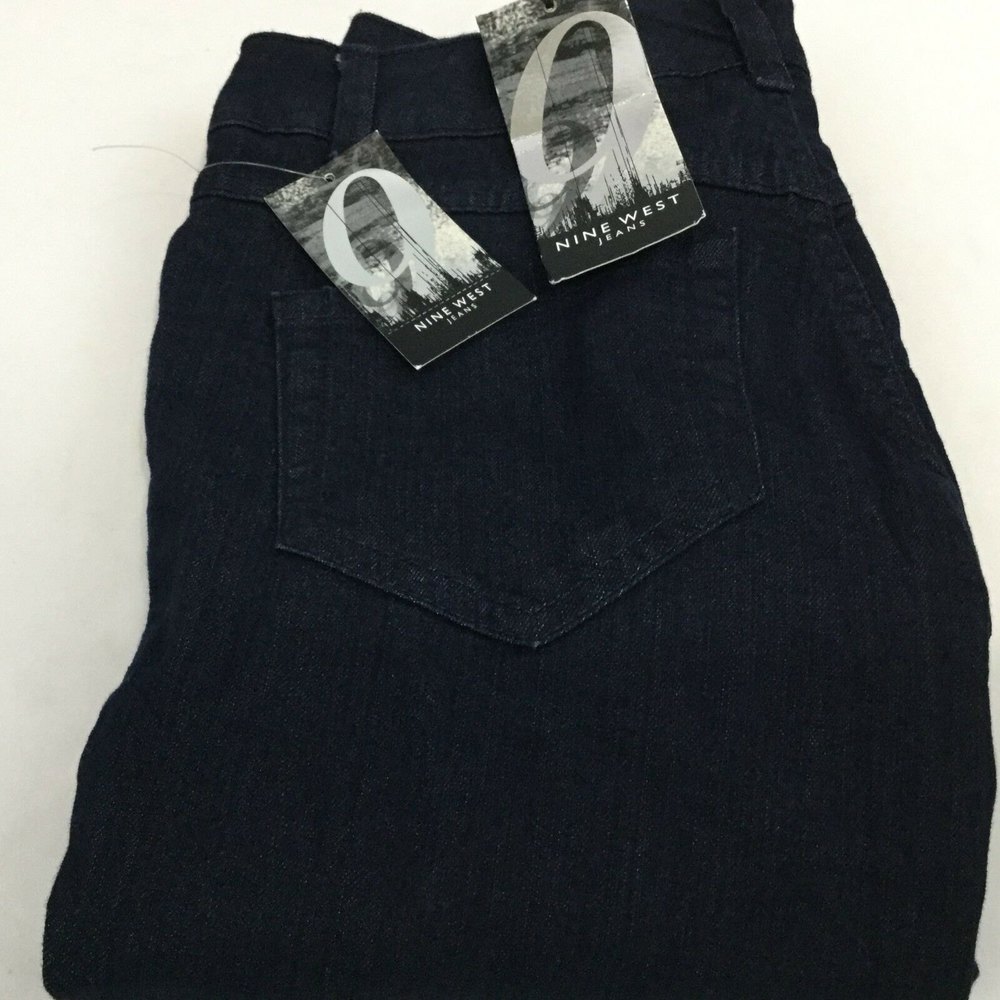 Nine West Average jegging Jeans Dark Blue 6/27 Mission ST Skinny NWT MFG 59.50